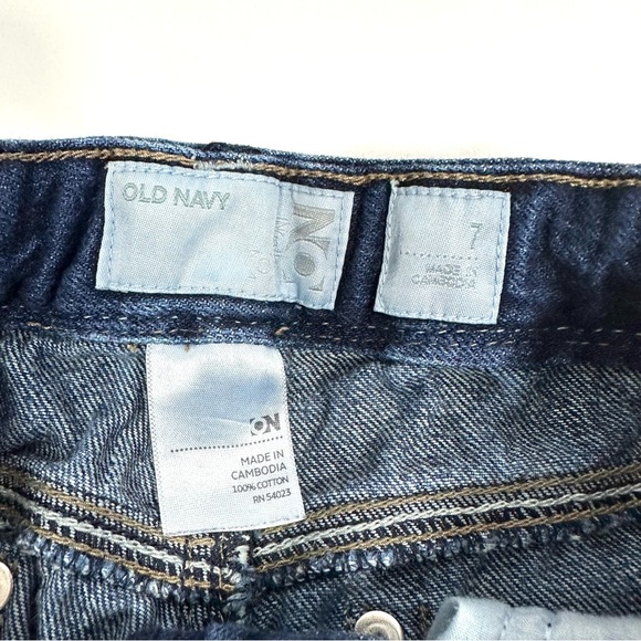 Set of 2 - Old Navy & Arizona Jean Co Girls Size 7 Blue Denim Capri Jeans - Picture 3 of 16